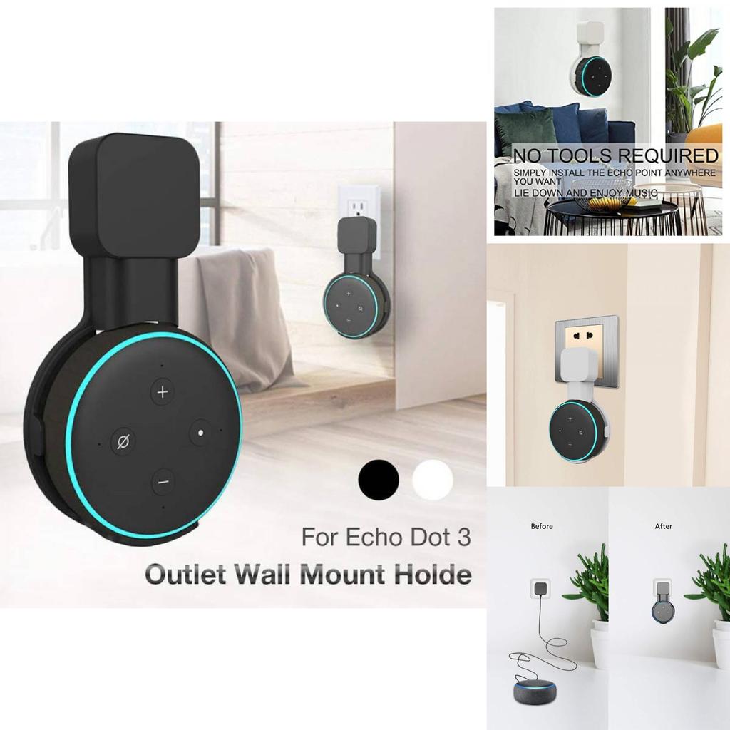 Stilvolle Wandhalterung zum Aufladen für Echo Dot 3 Google Smart Speaker