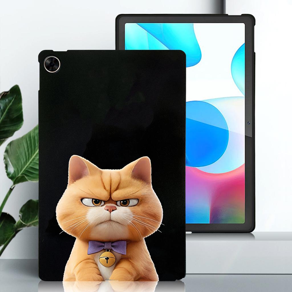 Cartoon-Welpen-Katze, weiche schwarze TPU-Schutzhülle für OPPO Realme Pad 10,4 Zoll/OPPO Realme Pad 5G, stoßfeste Tablet-Hüllen