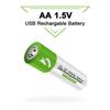 Yüksek Kapasiteli 1.5 V AA 2600 MWh USB Şarj Edilebilir Li-ion Pil Uzaktan Kumanda Fare için Küçük Fan Elektrikli Oyuncak Pil + Kablo