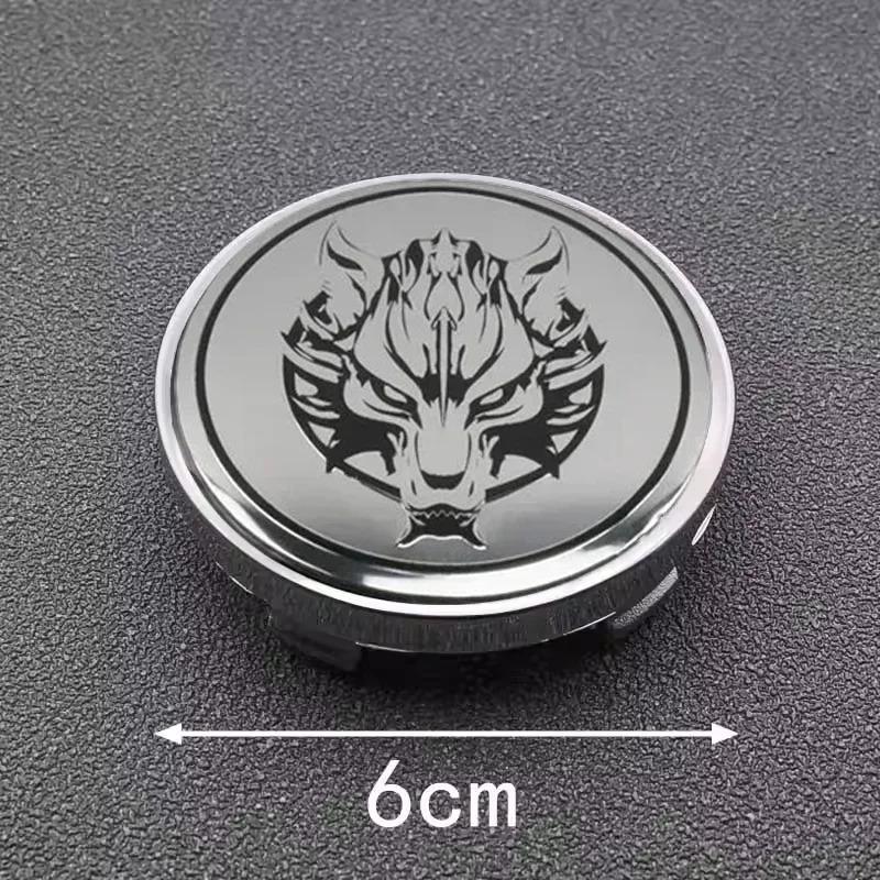 4 Stück 55mm 65mm Wolf Emblem Auto Radnabenkappen Felgennabendeckel Für HONDA Volkswagen Mitsubishi Nissan Audi