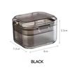 1PC Portable Denture Case Orthodontics StorageBox Denture Bath Box Cup with Strainer Basket for Travel Cleaning Mouth Guard Case