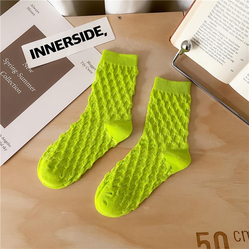 New Fashion Trend Casual Stretch Women Combed Cotton Socks Autumn Winter Trendy Daily Basic Socks Street Hip Hop Style