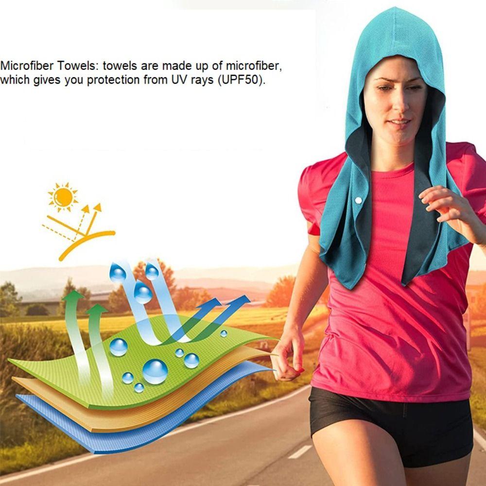 Super Absorbent Hoodie Cooling Towel Sports Towel Gym Travel Camping Swimming Yoga Sports