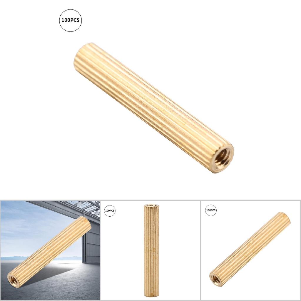 100pcs M2 Brass Female Female Spacer PCB Standoff Fastener Accessory (M2*18)