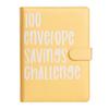Custom Logo Lovers 100 Envelope Money Saving Challenge Loose-Leaf Budget Binder A5 PU Leather Storage Book with Kawaii PVC Cover