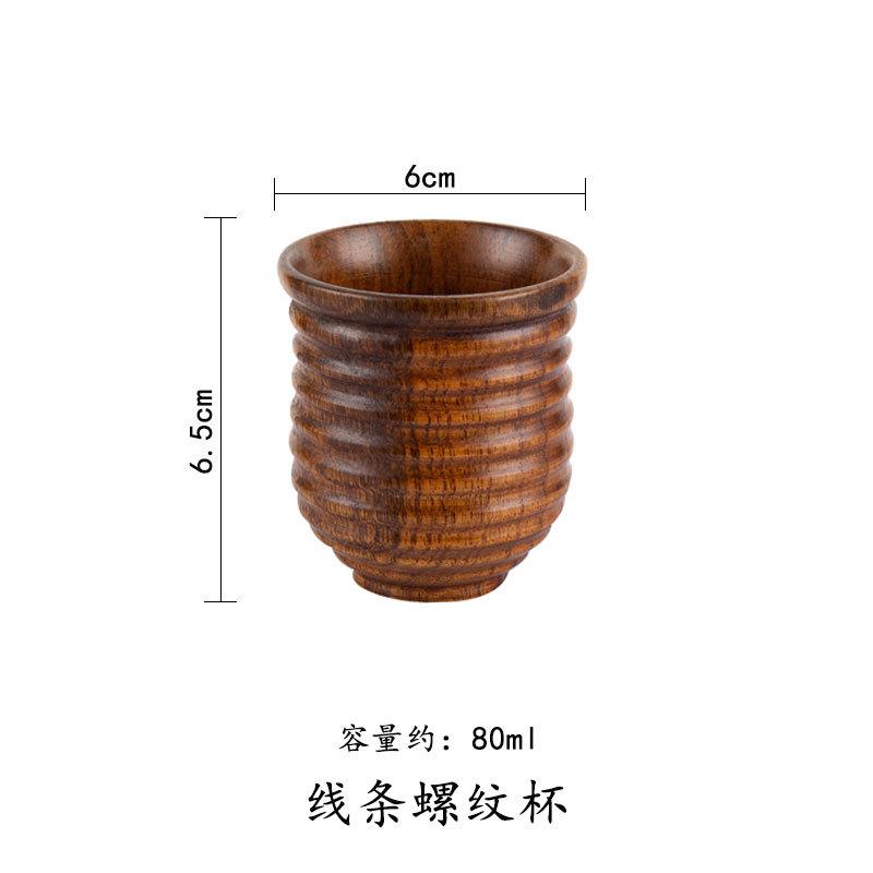 1Pcs Wooden Big Belly Cups Handmade Jujube Wood Handle Cups Beer Tea Coffee Milk Water Cup Kitchen Bar Drinkware for Kitchen Bar