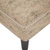 Chaise Longue with Cushion Right Armrest Light Grey Faux Leather