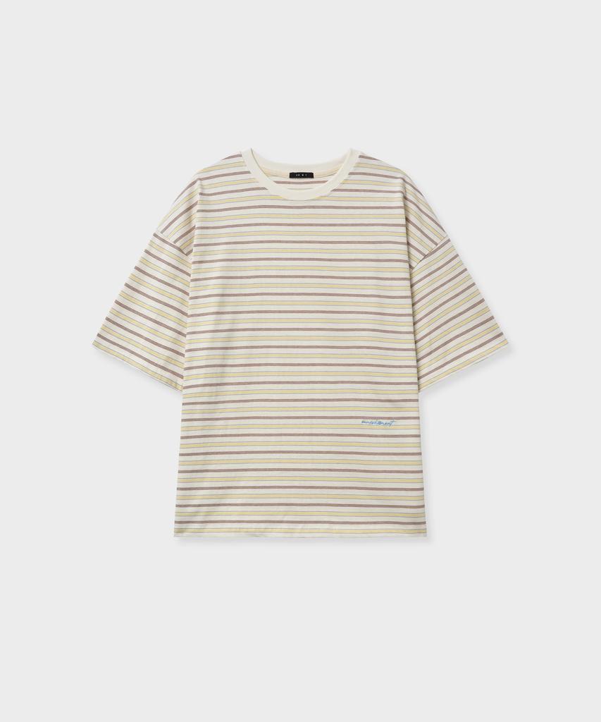 Baniswimeonteu Stripe Overfit Tee_Ivory