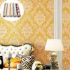 Damaškový Reliéfní Zlatý Texturovaný Vliesový Tapetový Válec Dekorace Obývací Pokoj