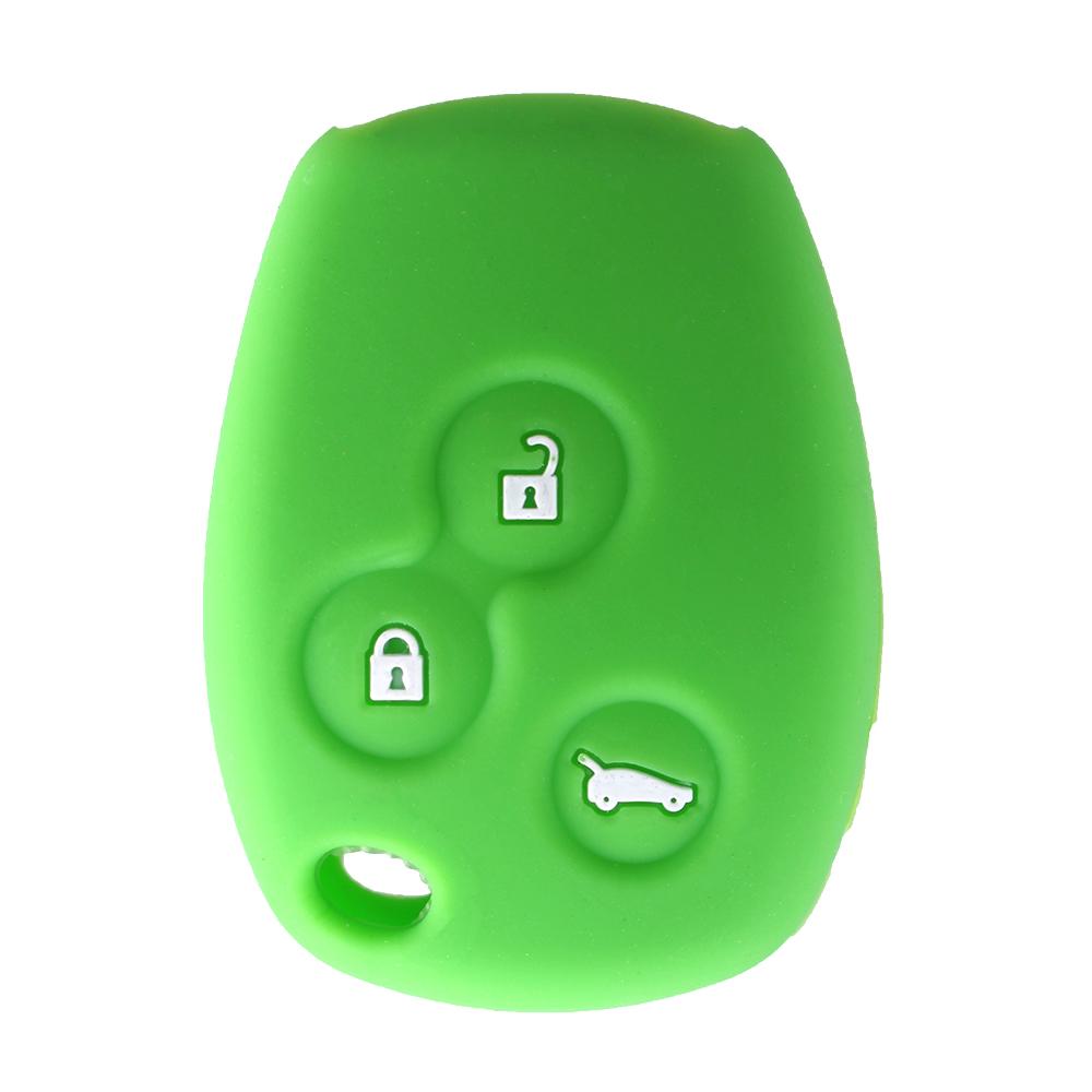 3 Button Silicone Rubber Car Key Shell Cover Case Protector For Renault Duster Logan Fluence Clio Vivaro Master Traffic