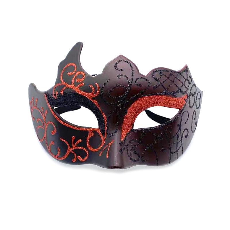 Glitter Half Face Masquerade Mask Woman Men Venice Mask Halloween Costume Accessories For Cosplay Party