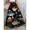 Women's Floral Printed High Waisted Long Skirt, Suitable for Casual Beach Wear on Vacation