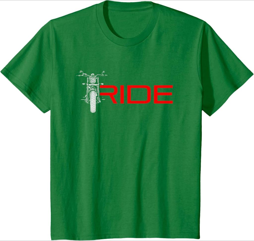 Motorradmuster Design 100% Baumwolle Sommer Rundhals Kurzarm Freizeit Bedrucktes Herren T-Shirt