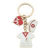 Heart-shaped Syringe Stethoscope Keychain with Nurse Cap Pendant Ornament