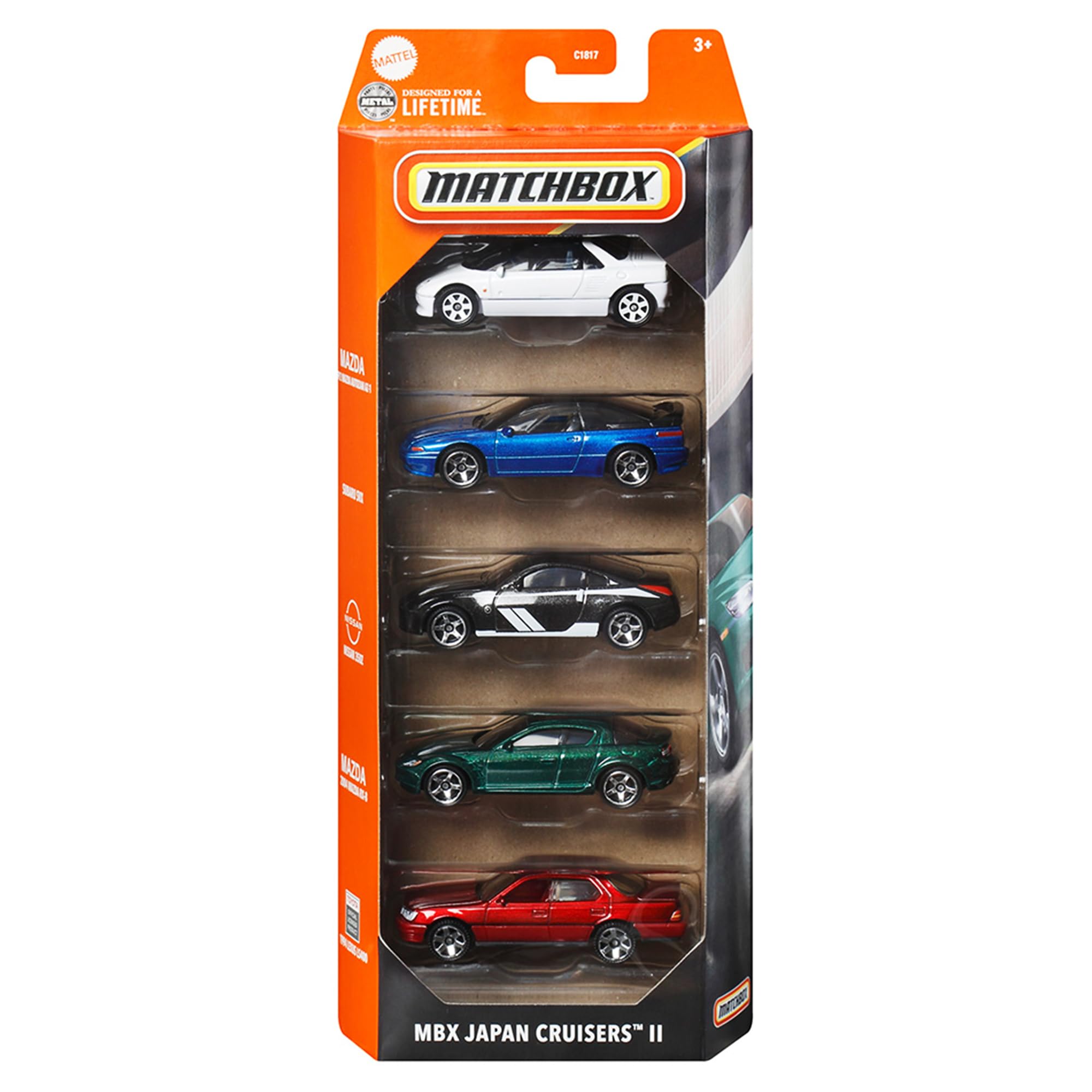 

Набор машинок Matchbox, ассорти, игрушечные мини-машинки для детей от 3 лет и C1817 5-машинный, разноцветный,