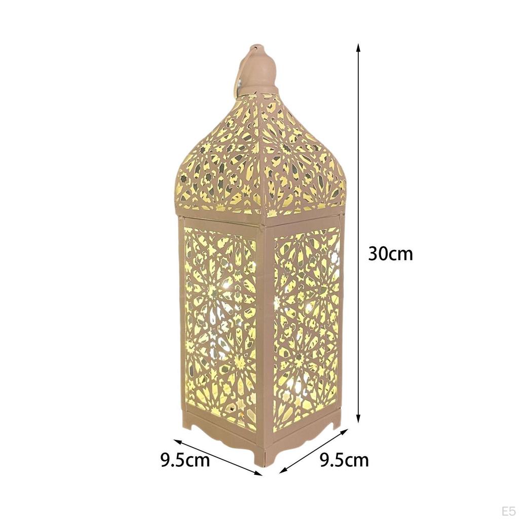 Portable Candle Lantern Home Decor with LED Fairy Lights Hanging