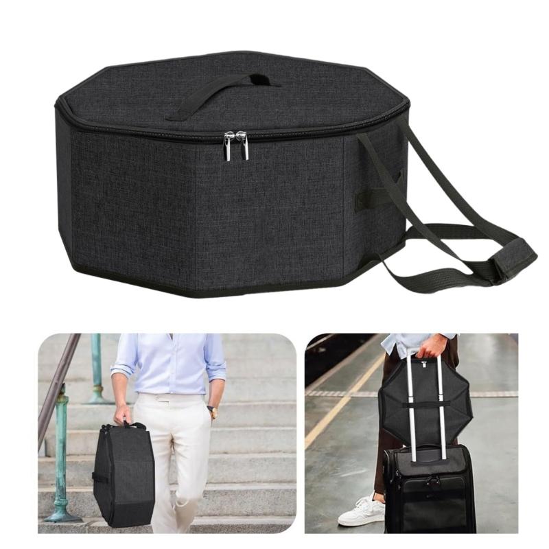 Cowboy Hat Storage Bag Travel Case Organizers Large Capacity Hat Storage Box with Carrying Handle Easy to Carry