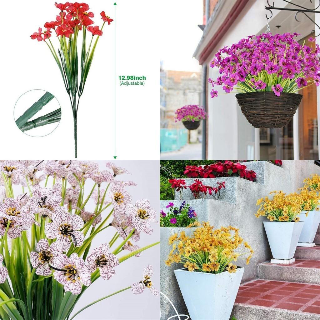 Bright And Lush Artificial Plum Blossoms Perfect Uv Resistant Outdoor Decor