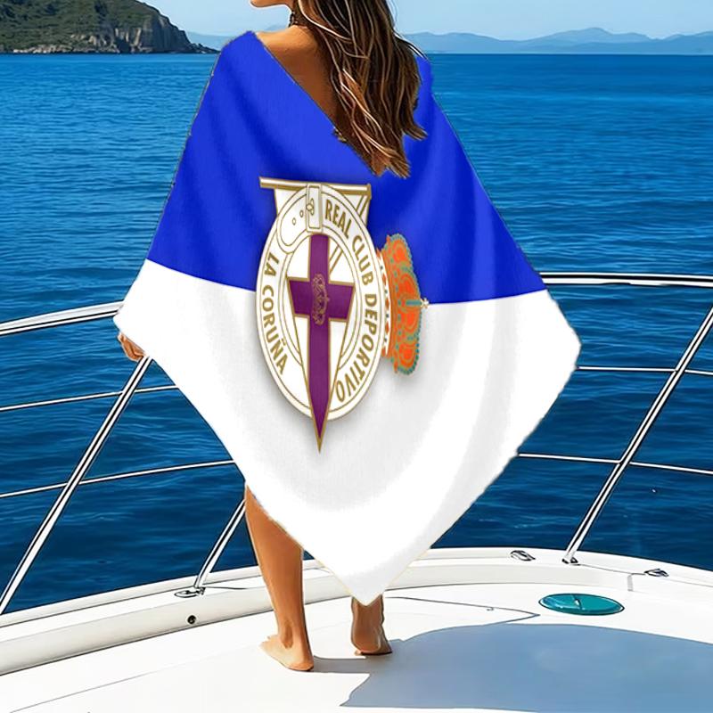 Deportivo Football Beach Towel - Soft, Absorbent Microfiber, Lightweight, Ideal for The Beach, Parties, Travel, Camping Fan Gifts