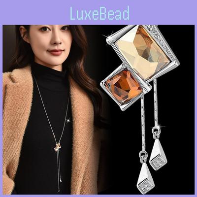 Collier Géométrique en Cristal de Qualité Supérieure Pour Femmes Designs Chics et Polyvalents