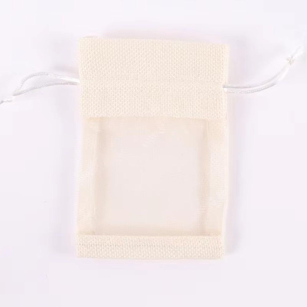 1/10PCS Washable Storage Bags Cotton Linen Burlap Gift Bags Gift Drawstring Bags For Gift Giving