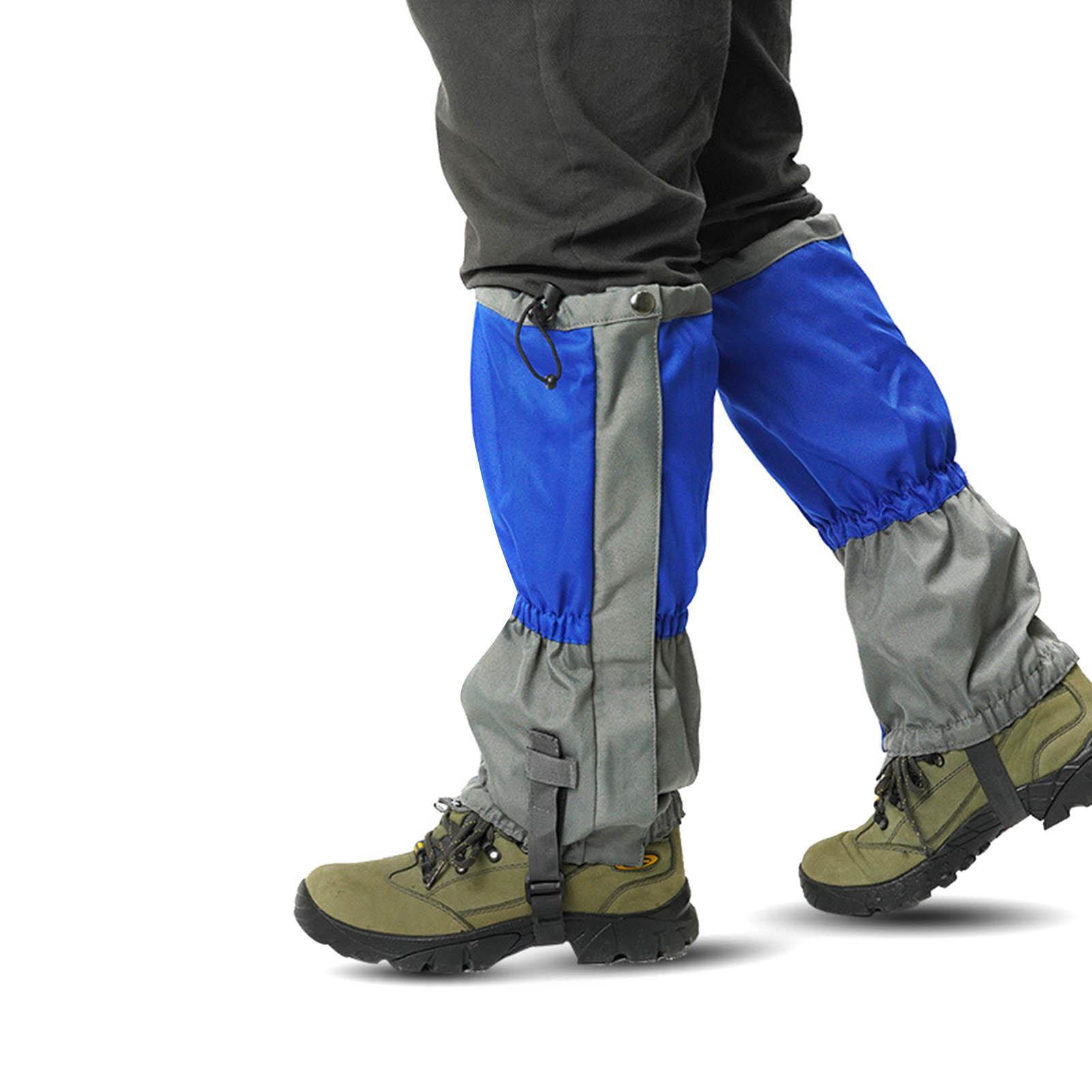 

Гетры для ног, гетры для зимних ботинок, водонепроницаемые, износостойкие, сращивающиеся, для пешего туризма, катания на лыжах, бега, для ног на открытом воздухе синий