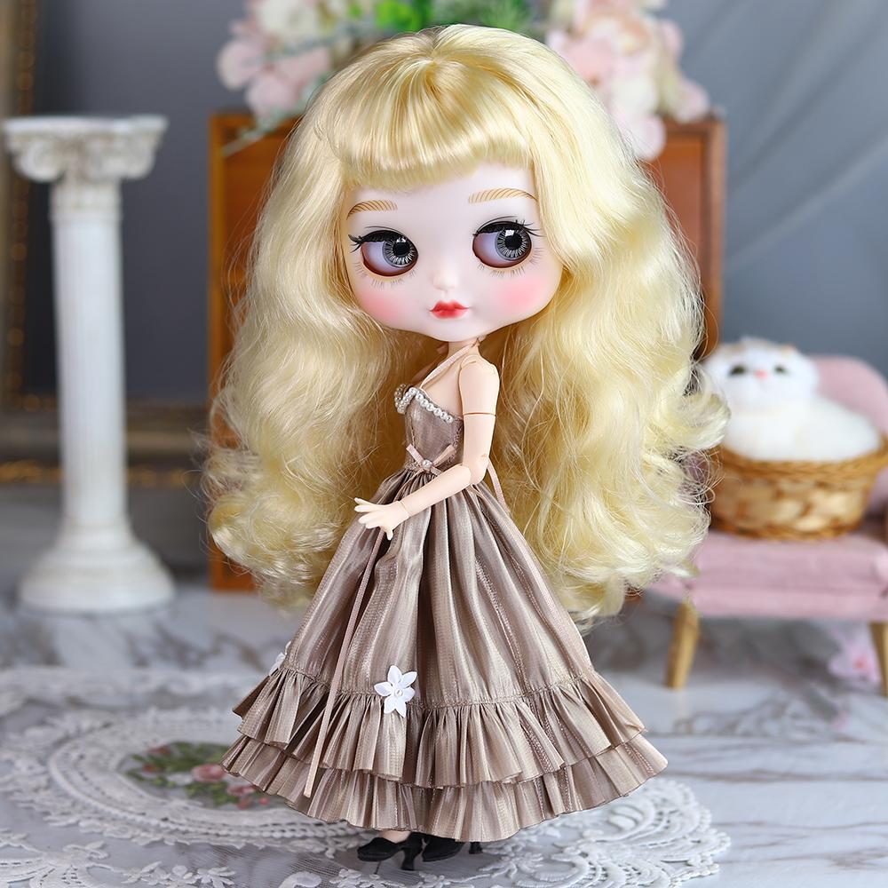 ICY DBS Blyth Doll Dress 1/6 Bjd Premium Evening Dress Minimalist Clothing Anime Girl Toy Gift SD