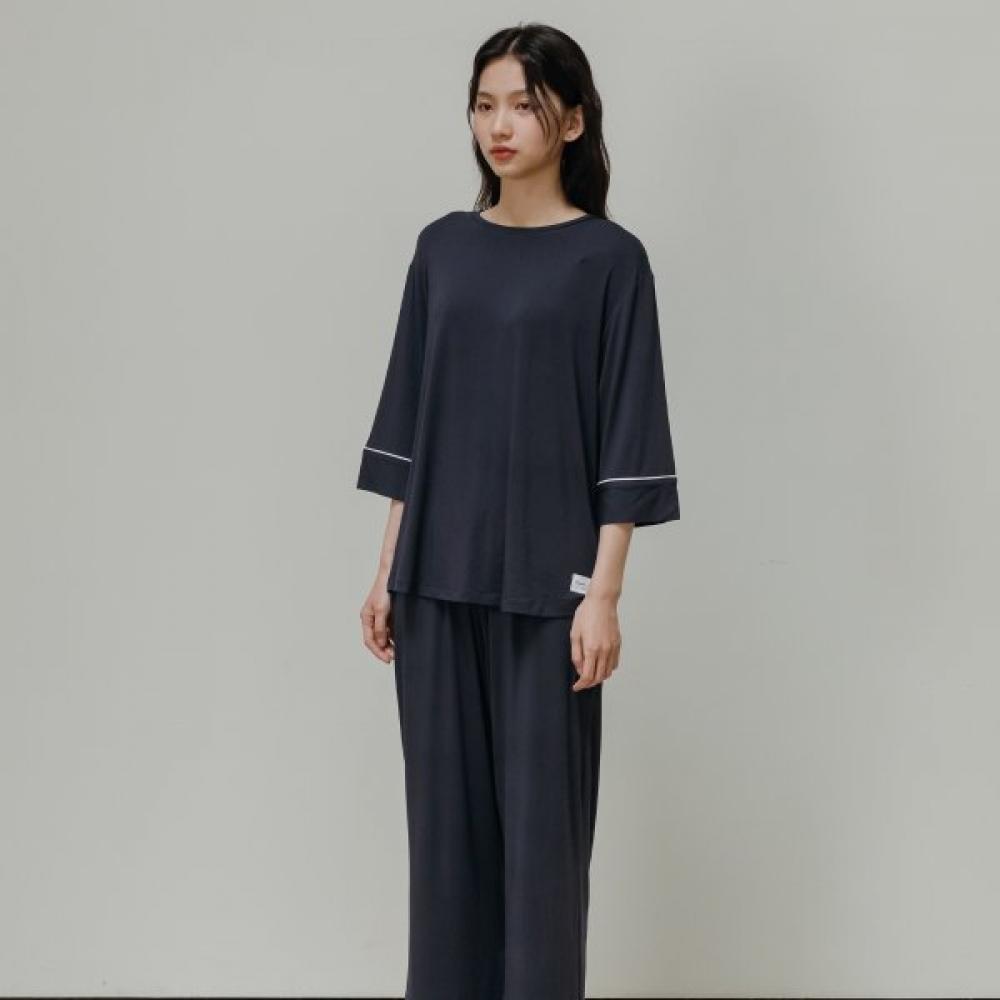 Frenchiel Micro Modal Pullover Long Pants Midnight  Fwep078l 