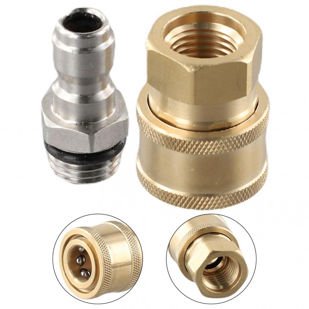 Pressure Washer Quick Connect Adapter Connectors 1/4 Male M22/14 Female