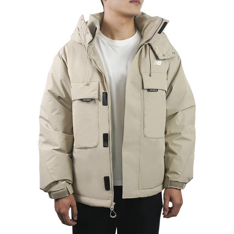 New Balance Down Jackets Men's Woody Brown Hooded Moderate Other AMJ34317-SOT