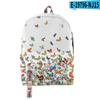 Cartoon Youthful School Bags Unisex Funny Butterfly Travel Bags 3D Print Oxford Waterproof Notebook Shoulder Backpacks