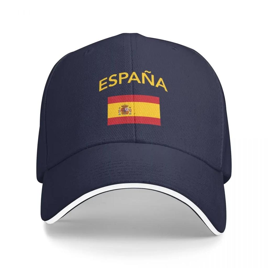 Spain Spanish Flag Baseball Cap Streetwear Fashion Beach Beach Hat Sunscreen Women's Unisex's