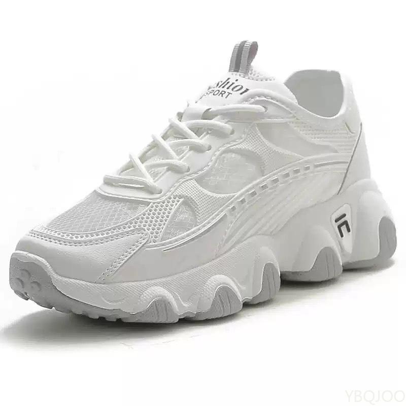 2025 Summer Mesh Shoes Fashion Height Increasing White Shoe Casual Breathable Sneakers Trendy Women Vulcanized Shoes Mujer