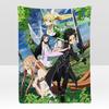 anime VOnline Sword AArt Throw Soft Flannel Blanket for Bed Bedroom Sofa Picnic Throw Skinfriendly Breathable Gift Cover