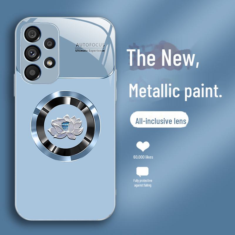 

Samsung S23Ultra Metal Liquid S21 Ring Lotus S10e Advanced Anti-Fall S20 Case S23 Ultra