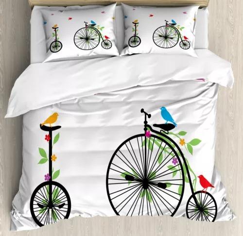 Flower Bicycle Soft Duvet Cover Beding Decoration Gift First Choice Suitable for Children Young Boys Young Girls plus Adult Peoples Soft plus