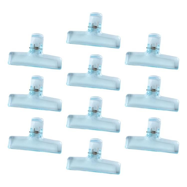 10Pcs Clear Acrylic Paper Clip Paper Clamp for Food Bag Photo Drawing Board Acrylic Paper Clip for Home Kitchen Office
