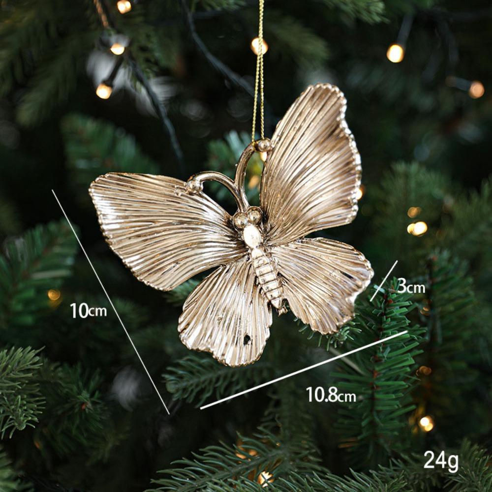 Elk Christmas Gold Plating Hanging Pendant Plastic Christmas Tree Ornaments  Christmas Party