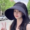 Outdoor Sun Protective Hat for Women Breathable Hollow Top Design Wide Brims Hat for Various Activity Fishing Cycling