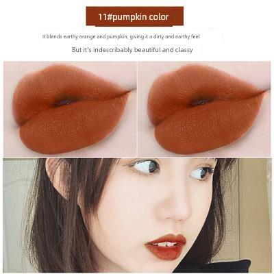 Xiaohongshu Matte Lip Gloss, Tiktok Trending, Affordable French Niche Lipstick for Female Students, Cherry Color