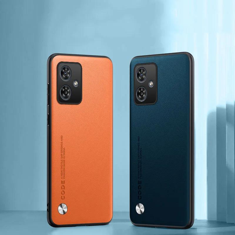 PU Leather Phone Case For Motorola G56 G86 G05 G54 G34 G24 G14 G15 G35 G45 G55 G75 Plain Skin Back Cover For Moto G84 G85 G54