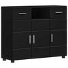 Wooden Cabinet Black Wood Material