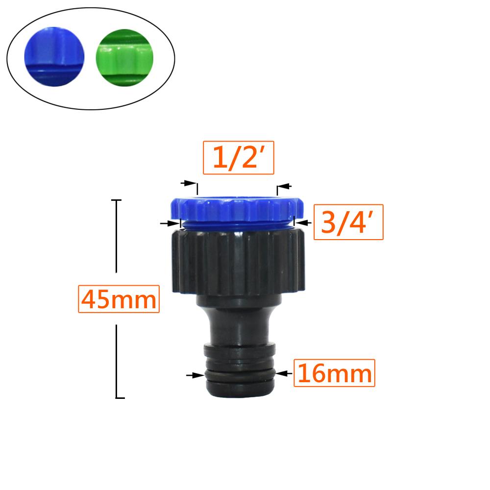 Garden Hose Quick Connector 4/7 8/11 1/2 3/4 1" Stop Water Connector Garden Watering Pipe Coupler Drip Irrigation System Fitting