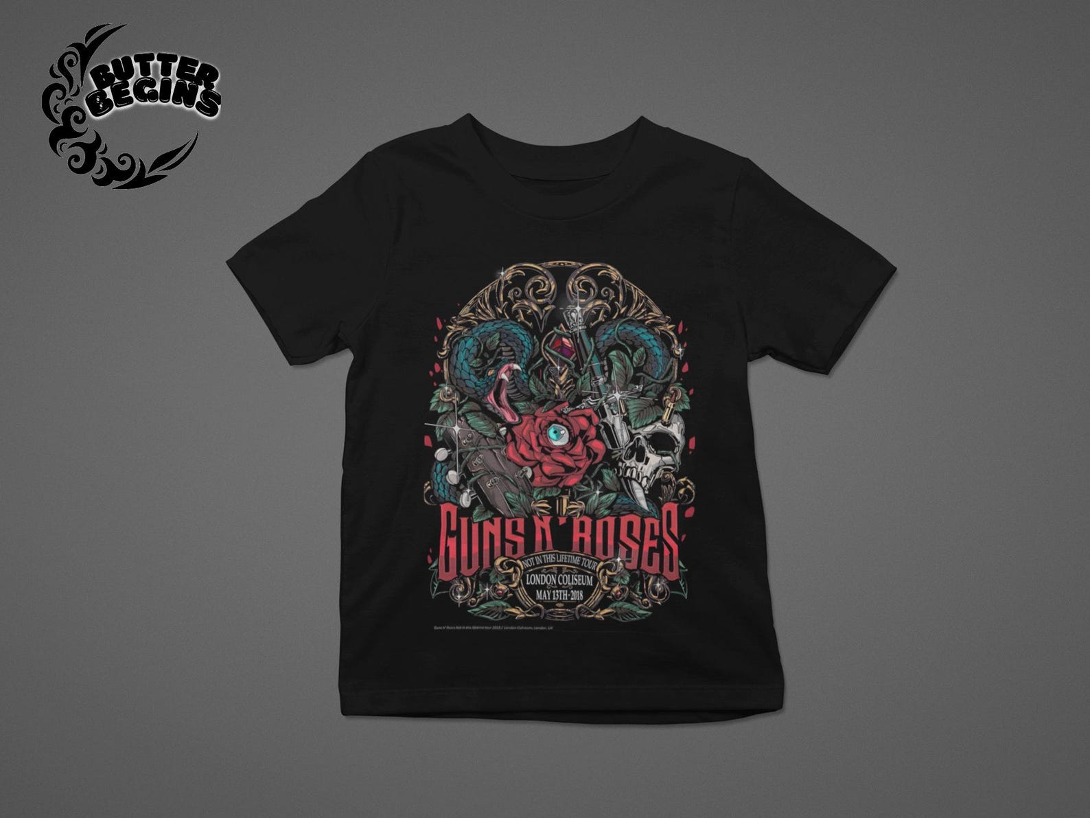 Guns n Roses Band T-Shirt Unisex Vintage Tee - Guns n Roses Metal Shirt - Rock n Roll - Music tee XL