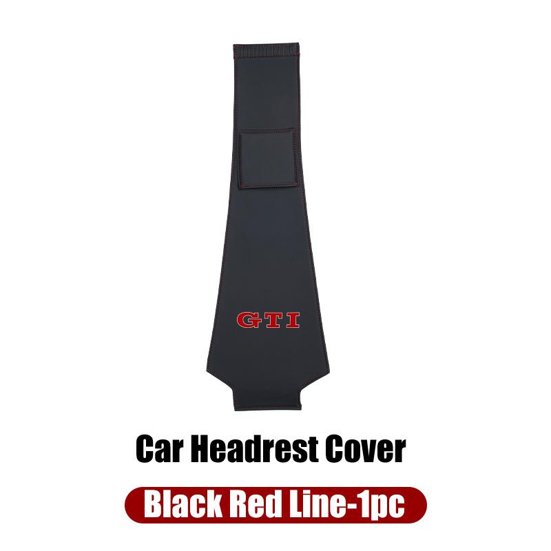Car Leather Headrest RTIS555 Protective Cover Storage Bag For Volkswagen VW Golf 4 6 7 GTI Tiguan Passat B5 B6 B7 CC Jetta MK5 MK6 Polo
