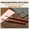 AEE4-2Pcs Leather Edge Dye Pens, Leather Edge Roller Pen Applicator, Leather Edge Printing Tools For Leather Craft DIY Work