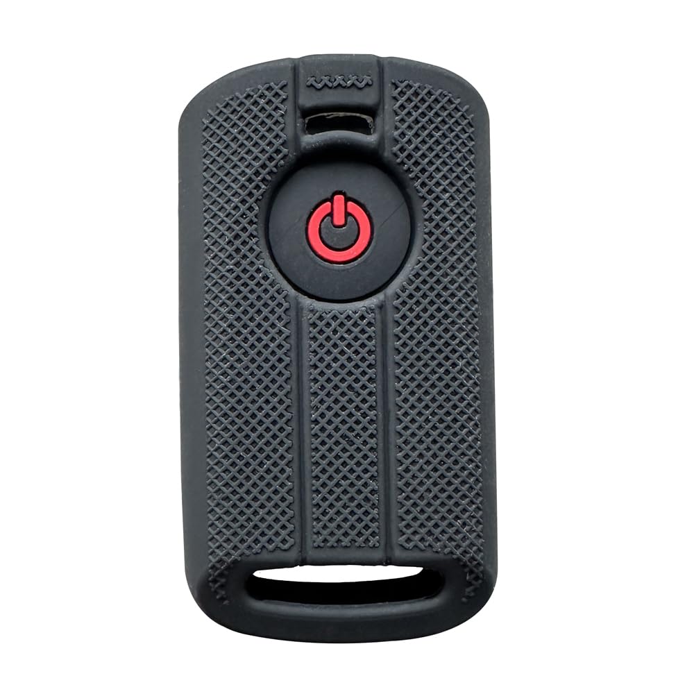 

[Kinotaka] XMAX250Xmax300NMAXTRICITY Smart Key Case Silicone Key Cover for Yamaha Motorcycles (Style A, Black 2)