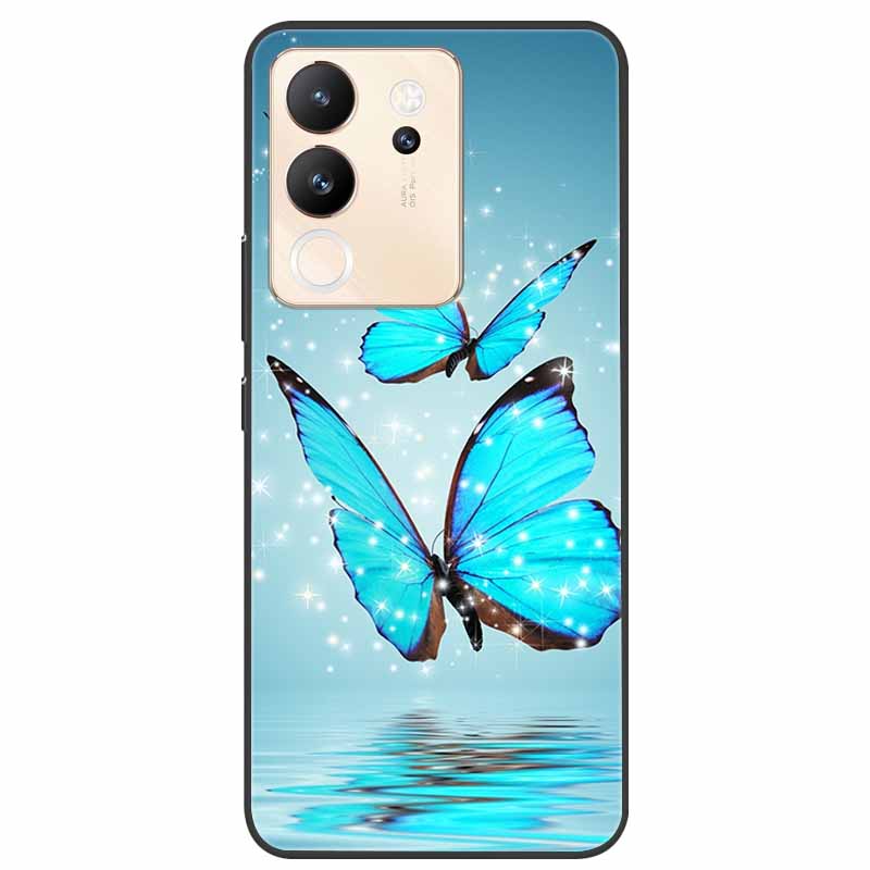 For Vivo V30 Lite Case 6.67'' Silicone Painted Soft TPU Protective Cover for Vivo V 30 Lite 5G Phone Cases V30Lite V2314 Cartoon