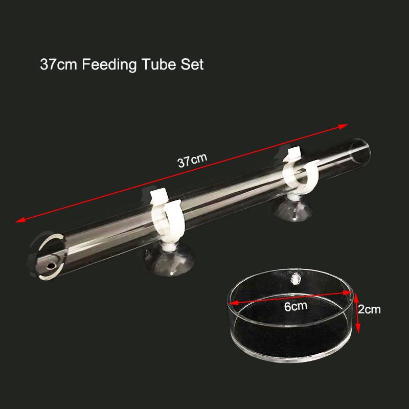 Acrylic Aquarium Feeder Tube Dish Transparent Fish Tank Shrimp Snail Shrimp Food Feeder Bowl Aquarium Feeding Accessories