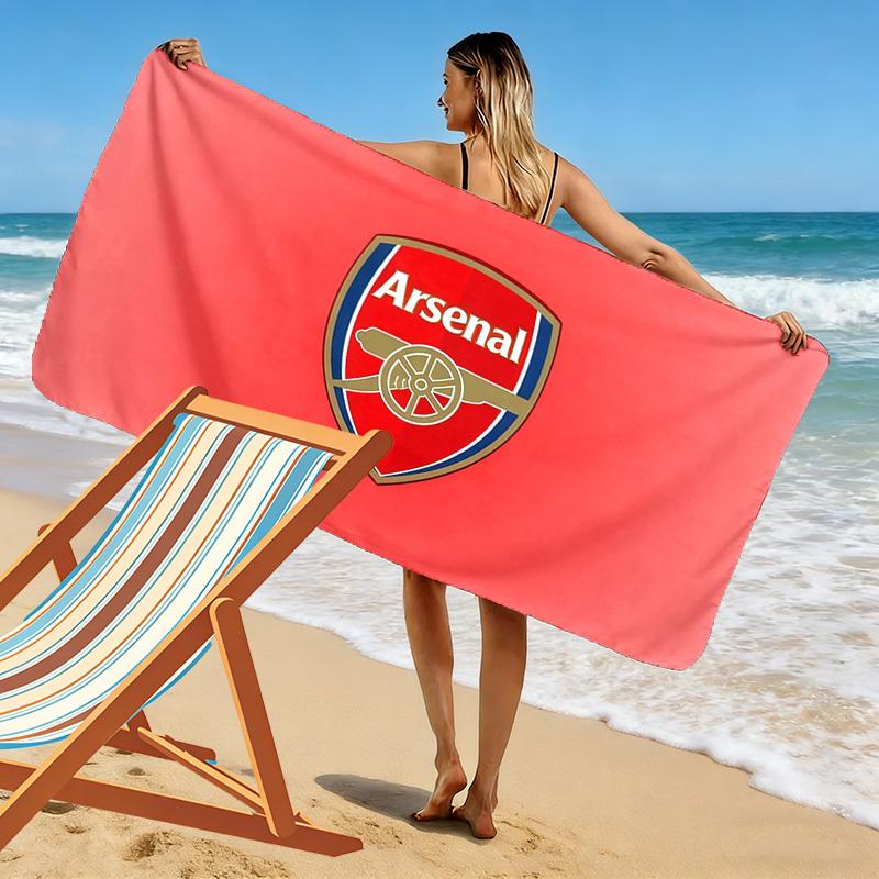 Arsenal Football Club3 Print Beach Towel, Large Soft Quick Dry Towel for Beach Camping Swimming